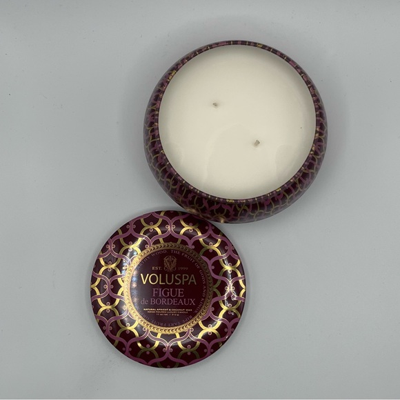 ** MAISON ROUGE** VOLUSPA 2-WICK SCENTED CANDLE - FIGUE DE BORDEAUX - Picture 5 of 6